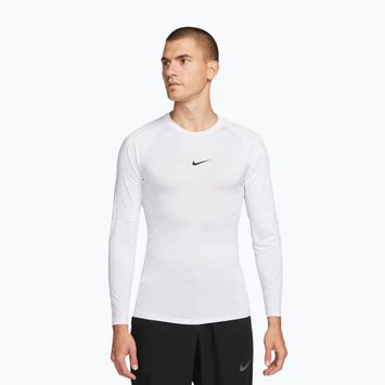 Herren Trainings-Langarmshirt Nike Pro Dri-Fit Tight Fitness white/black
