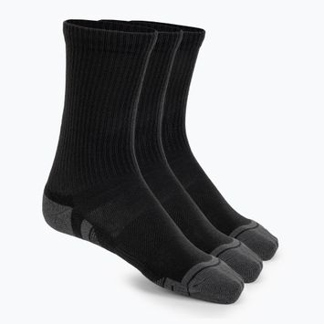 Under Armour Performance Tech 3pk Crew Socken schwarz/schwarz/strahlgrau