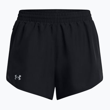 Under Armour Fly By 3" Damen Laufshorts schwarz/schwarz/reflektierend