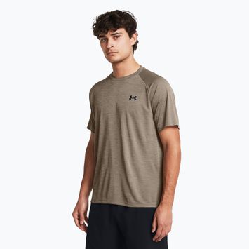 Trainingsshirt Herren Under Armour Tech Textured taupe dusk/black