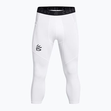 Under Armour Curry Brand 3/4 weiß/weiß/schwarz Herren Trainingsleggings