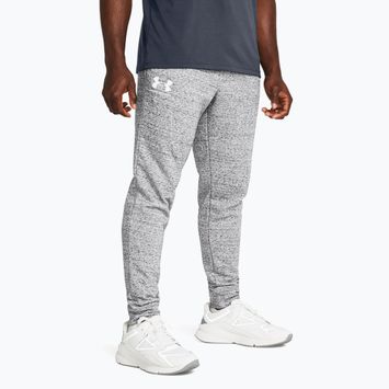 Under Armour Herren Rival Terry Jogger mod grau hell heather/onyx weiß Hose