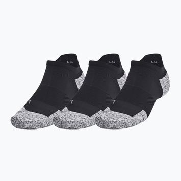 Under Armour Dry Run Cushion No Show Laufsocken 3 Paar schwarz/grau/reflektierend