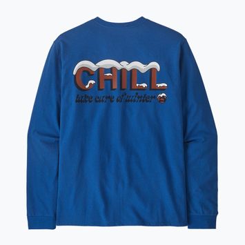 Longsleeve Herren Patagonia Chill Responsibili endless blue