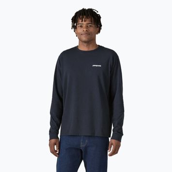 Herren Patagonia P-6 Logo Responsibili Longsleeve neu navy