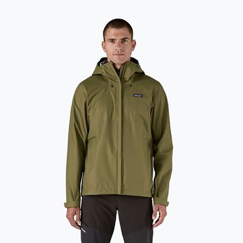 Herren Patagonia Torrentshell 3L Regenjacke Regenzelt grün