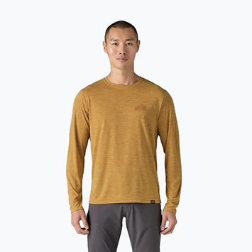 Herren Patagonia Cap Cool Daily Graphic Shirt Langarm strataspire/beeswax tan x-dye