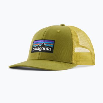 Patagonia P-6 Logo Trucker Baseballmütze grasgrün