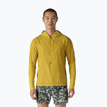 Herren Patagonia Airshed Pro Pullover Trekking Sweatshirt Bündel grün