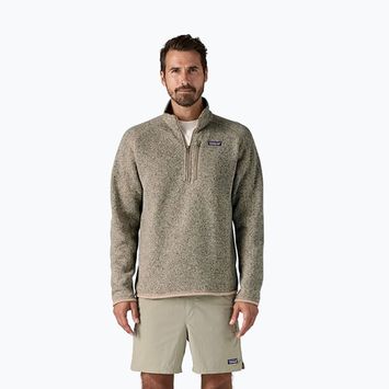 Herren Patagonia Better Sweater 1/4 Zip Pelikan Fleece-Sweatshirt