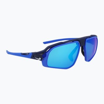 Sonnenbrille Nike Flyfree M matte navy/ volt/ blue mirror