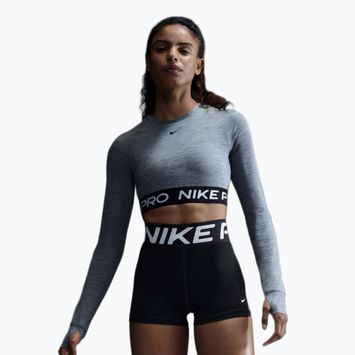 Damen-Trainings-Longsleeve-Top Nike Pro 365 Dri-Fit smoke grey/heather