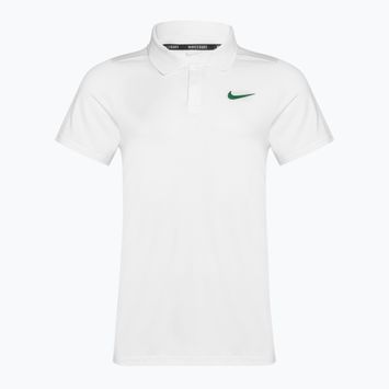 Herren Nike Court Dri-Fit Advantage Tennis Polo Shirt weiß/malchite