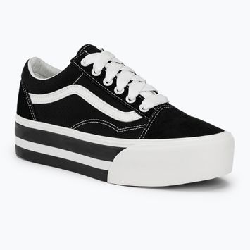 Vans Old Skool Stackform schwarz/weiße Schuhe