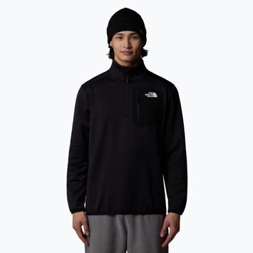 Herren Sweatshirt The North Face Crest 1/4 Zip schwarz