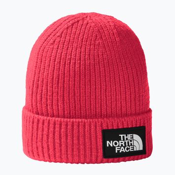 Kinder-Trekkingmütze The North Face TnF Box Logo Cuffed strahlender Mohn