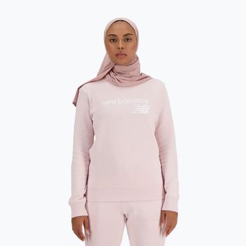 Women's New Balance Classic Core Fleece Crew Stein rosa Sweatshirt