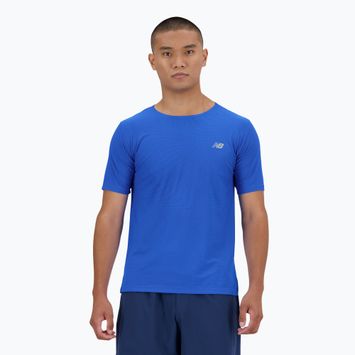 Herren New Balance Jacquard blau oasis t-shirt