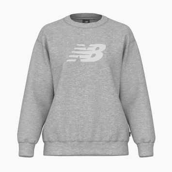 Damen Sweatshirt New Balance Sport Fleece Logo Crew sportlich grau