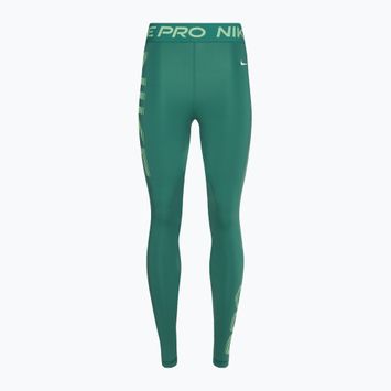 Damen-Trainingsleggings Nike Pro Dri-FIT Mid-Rise 7/8 Graphic bicoastal/vapour green/weiß