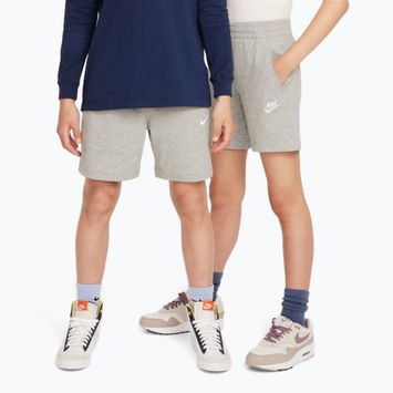 Kindershorts Nike Sportswear Club 6" dark grey heather/white