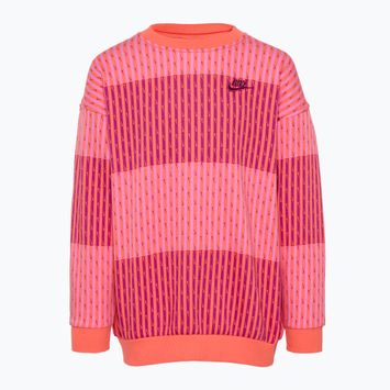 Sweatshirt Hoodie Kinder Nike Sportswear Club Fleece light wild mango/light wild mango/hot fuchsia