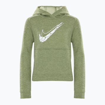 Nike Multi Stain Repel Therma-FIT Sweatshirt für Kinder in Ölgrün/Olive Aura/Leder/Weiß