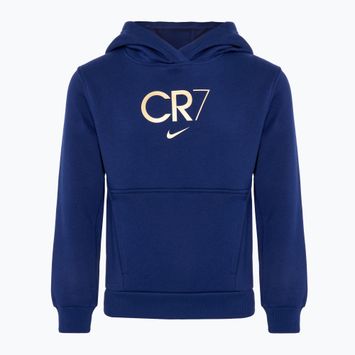 Kinder Nike CR7 Club Fleece-Sweatshirt blau ungültig/Metallic Gold