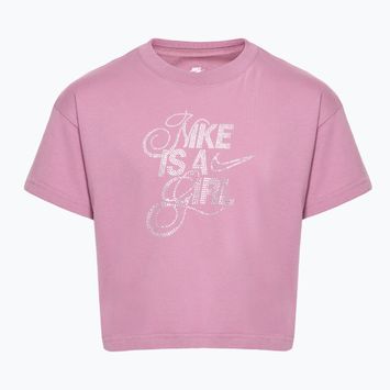 Shirt Kinder Nike Sportswear plum dust