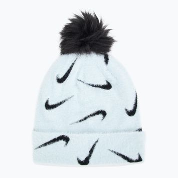 Nike Peak gletscherblau/schwarze Wintermütze für Kinder