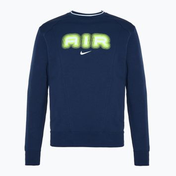 Hoodie Sweatshirt Herren Nike Sportstwear Air Crew-Neck black / gold