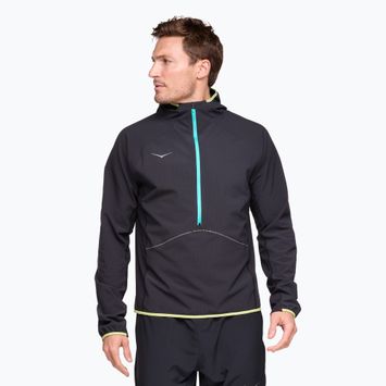 Lauf Sweatshrit Hoodie Herren HOKA Sky Glow Half Zip black