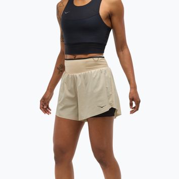 Laufshorts Damen HOKA Skyglide oatmeal