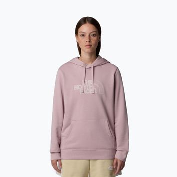 Hoodie Sweatshirt Damen The North Face Drew Peak Light Hoodie metali pink/white dune