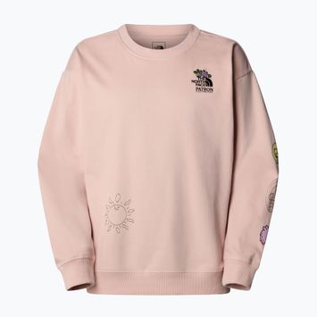 The North Face Mountain Cleanup über rosa Moos Sweatshirt
