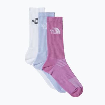 Socken The North Face Multi Sport Cush Crew Sock 3 Paar tnf white/purple