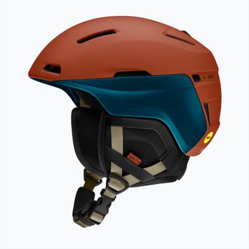Skihelm Smith Accel MIPS matte rust steel
