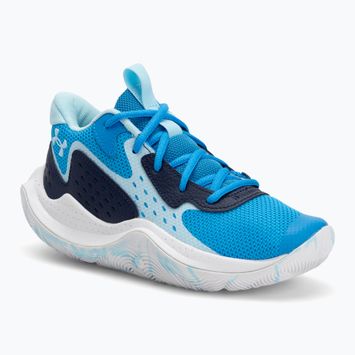 Under Armour Grade School Jet '23 Kinder-Basketball-Schuhe electric blue/midnight navy/stream