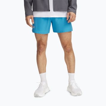 Laufshorts Herren Under Armour Launch 5" ether blue / downpour gray / reflective
