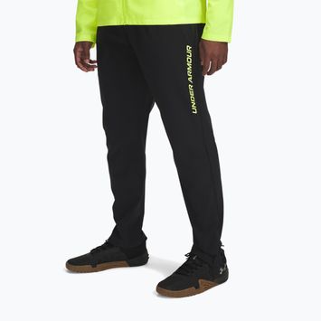 Laufhose Herren Under Armour Storm Run black / high vis yellow / reflective