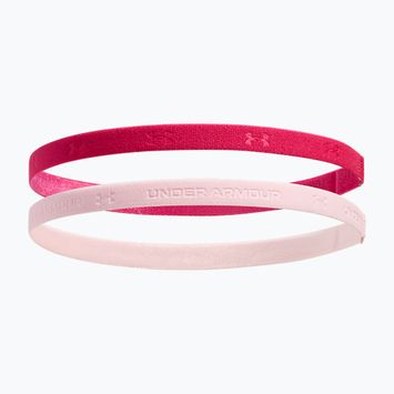 Under Armour Mini Bands Stirnband (2 Stück) schattiert fuchsia/prime pink