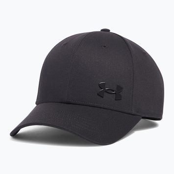 Under Armour Sportstyle Metal Einstellbare schwarz/silberne Herren Baseballkappe