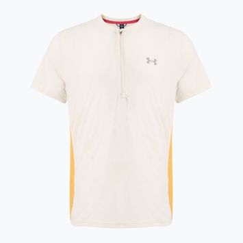 Laufshirt Herren Under Armour Trail Run Zip stone/noble gold/reflective