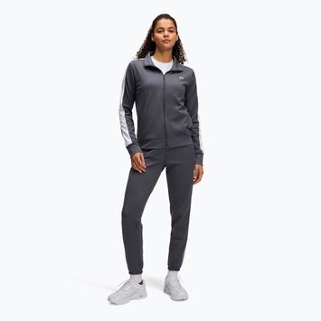 Jogginghose Damen Under Armour Tricot castlerock/white/white