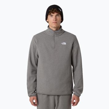 Fleece Hoodie Sweatshirt Herren The North Face Glacier Fleece 1/4 Zip mid grey heather