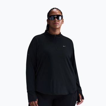 Damen-Longsleeve zum Laufen Nike Swift Dri-FIT UV 1/4-Zip Plus Size black