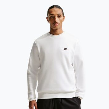 Herrenpullover Nike Club Fleece Crew white/black