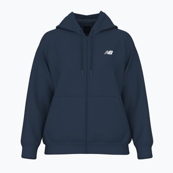 Damen Sweatshirt New Balance Fleece Logo Full Zip sportlich nb navy