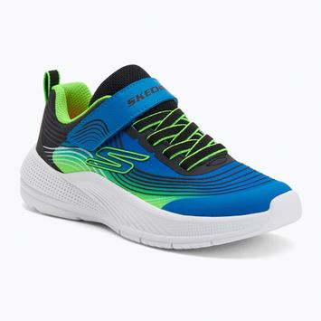 Kinder-Schuhe Skechers Microspec Advance blau/lime