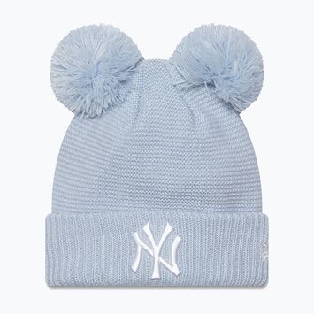 Wintermütze Damen New Era Wmns Double Pom Nyy pastel blue
